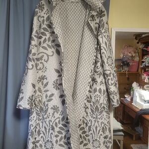 Floral Gray Women's Coat